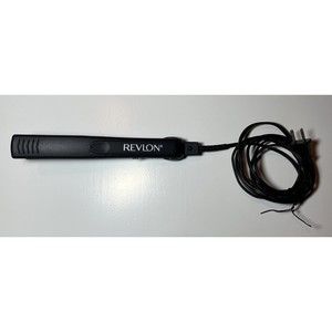 REVLON Essentials Straight 1" Ceramic Flat Iron Hair Straightener Black RVST2043